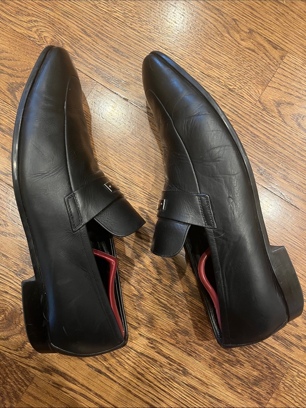 Gucci 11 Black Leather Slip-On Men’s Dress Loafers - Picture 8 of 10